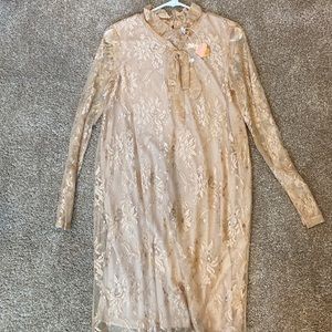 Pinkblush NWT Gold Dress Maternity